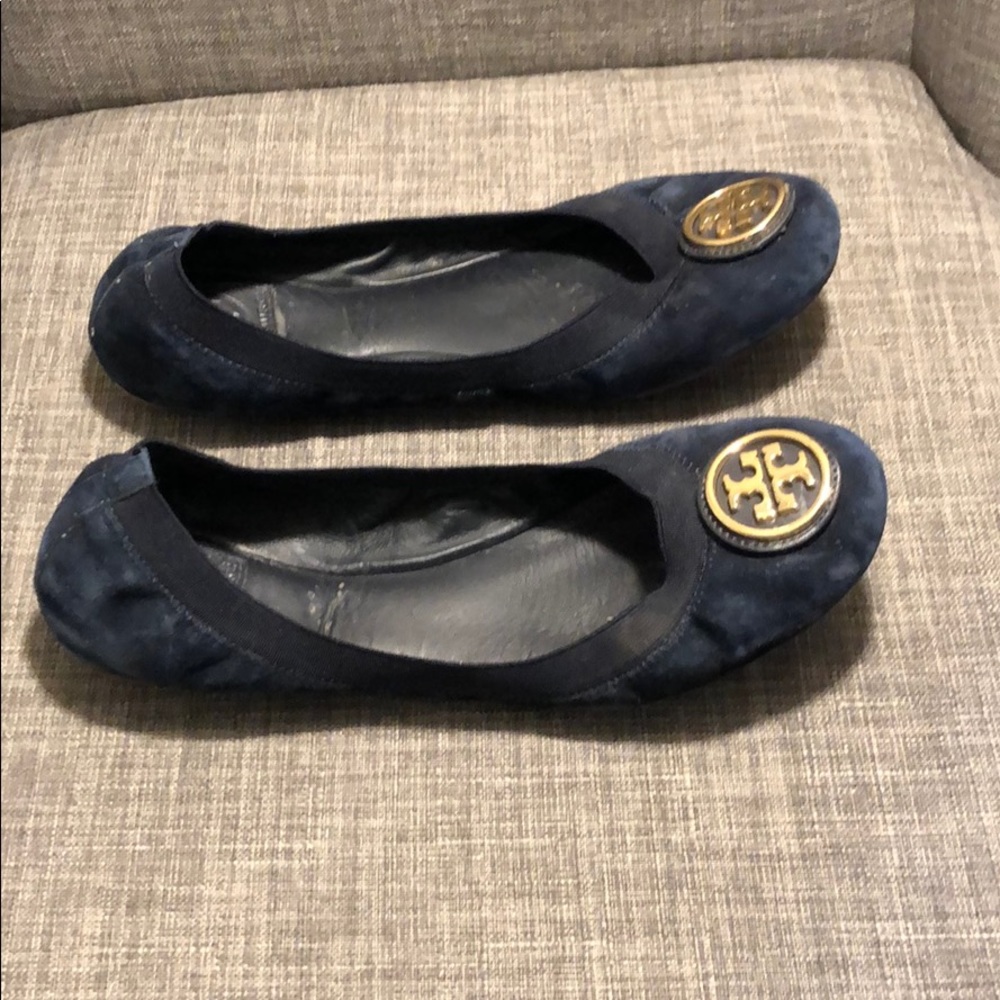 Tory Burch Ballet Flats Size 8 Leather Sole